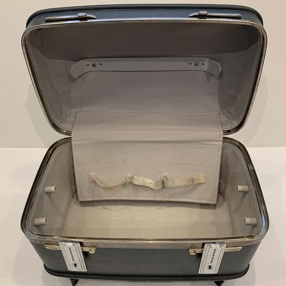 Vintage Train Case American Tourister Luggage Mid Century Carry‎ On